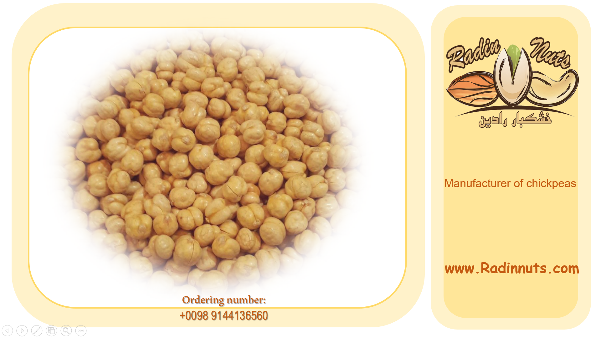 chickpeas price per ton