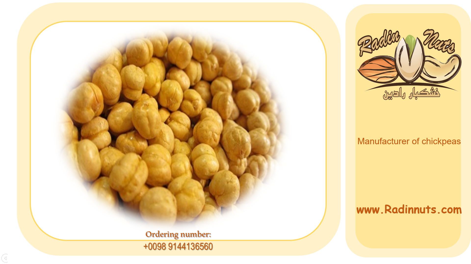 Chickpea Wholesale Center in  iran