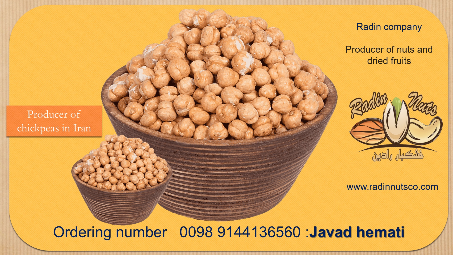   Bulk purchase of different types of chickpeas