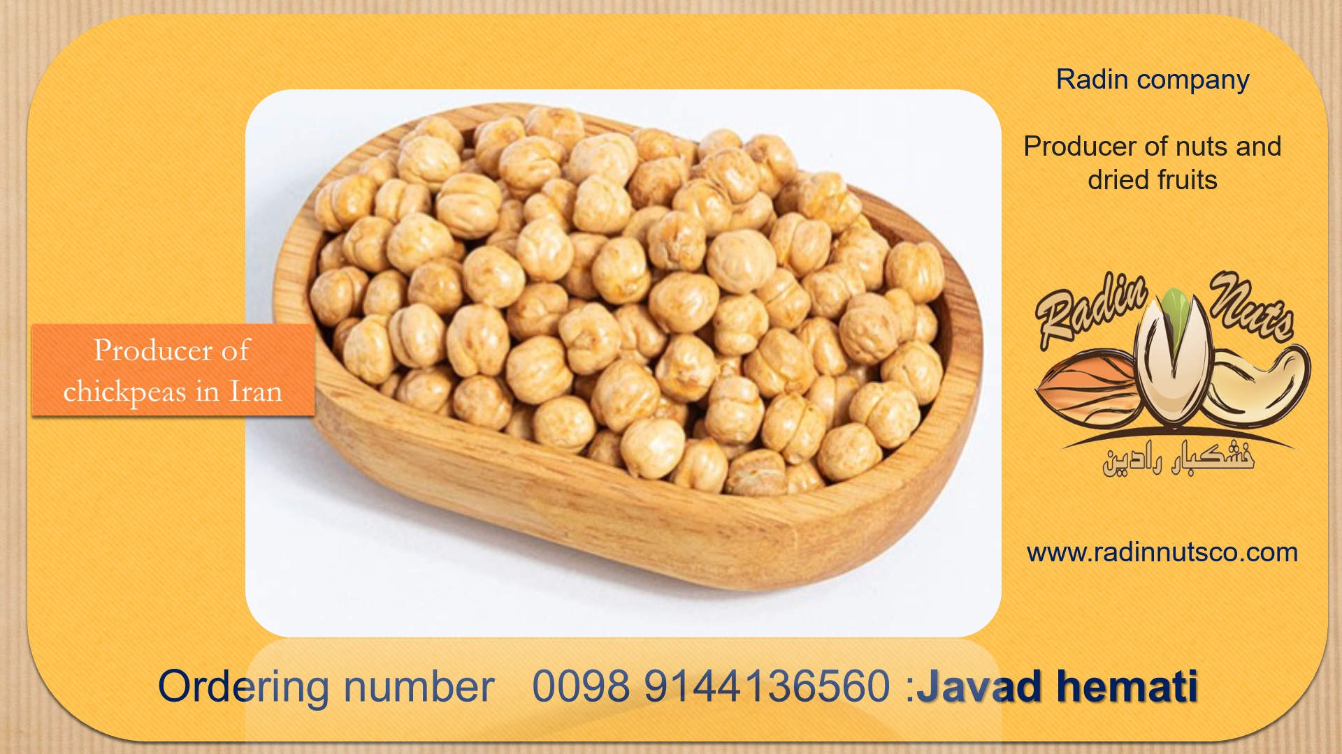 Wholesale sale of chickpeas with many properties